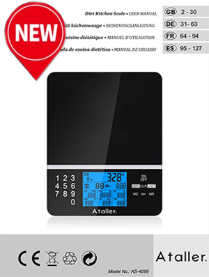 KS-4099 Kitchen Diet Scale User Manual Ver 202401